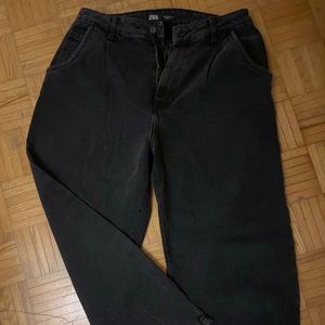Zara Black High Waist Jeans